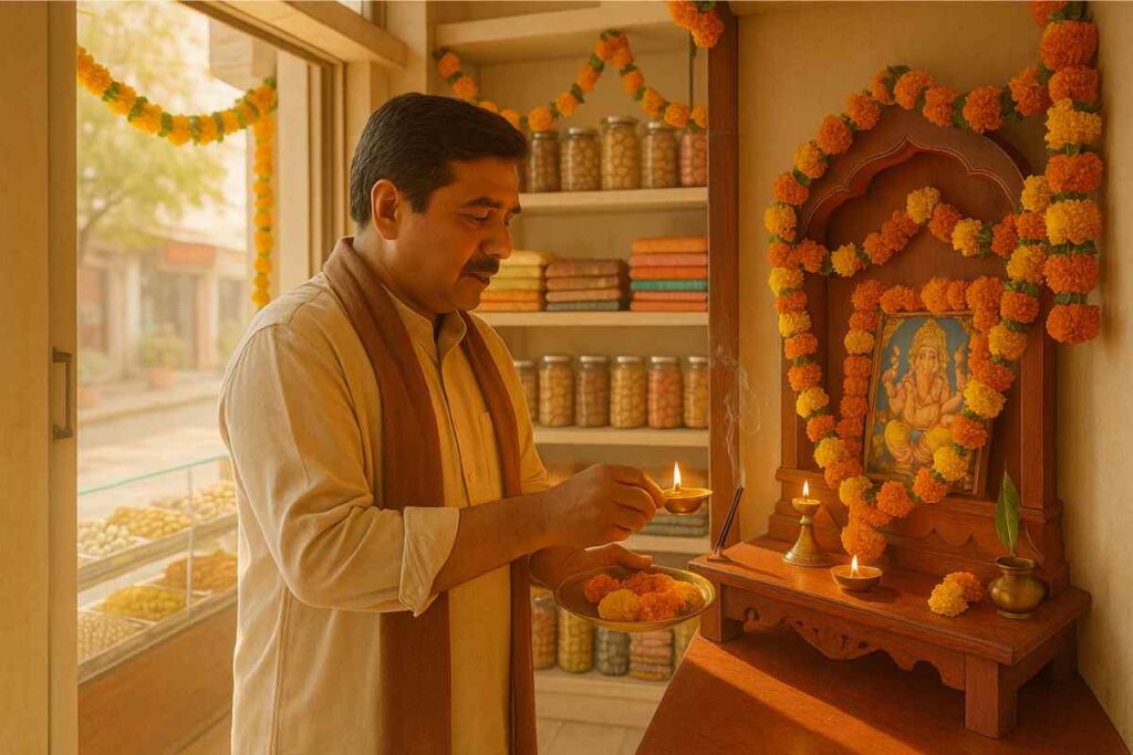 The Ganesh pooja