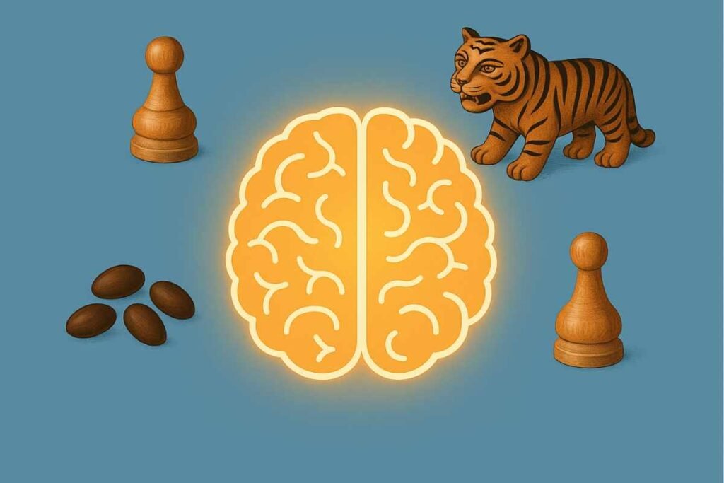 Cognitive Brain and Indian Games
